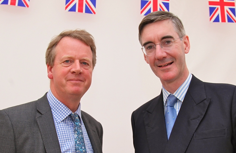 Alister Jack MP with Jacob Rees-Mogg